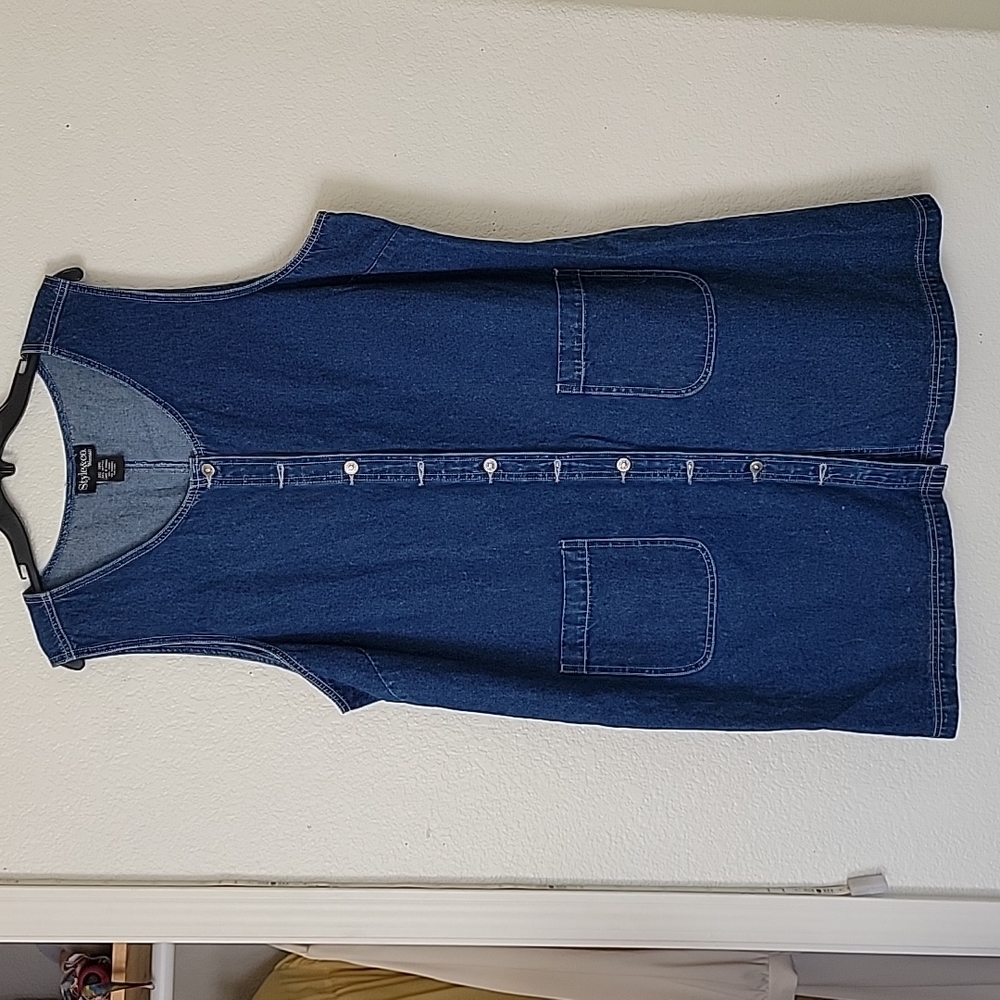 EUC Denim Style & Co Dress sz18